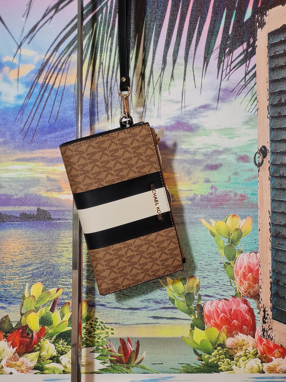 Michael Kors Rhea Colorblock Backpack with Wallet - Picture 6 of 8